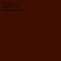 #400E00 - Burnt Maroon Color Image